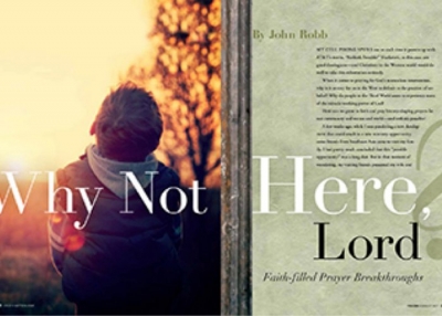 HOEKOM NIE HIER NIE, HERE? GELOOF-VERVULDE GEBEDSDEURBRAKE