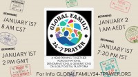 &amp;#39;Global Family&amp;#39; – 24-7-365 Gebedskamer bekendstelling – 1 Jan